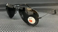 RAY BAN RB3025 002 48 Black Aviator 58 mm Unisex Polarized Sunglasses