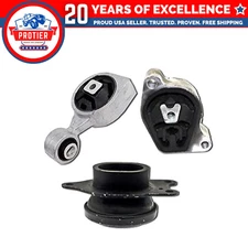 Fits 2007-2012 Nissan Altima 2.5L AUTO CVT Trans Motor & Trans Mount Set 3PCS :