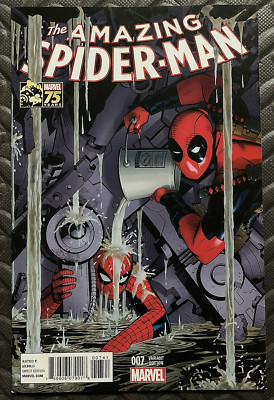 Amazing Spiider-Man #7 1:25  Golden 75th Anniversary Variant 1st Spider-UK  NM