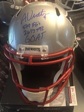 JSA Adam Vinatieri Autographed Full Size Replica Helmet Signed 3 Inscription 383