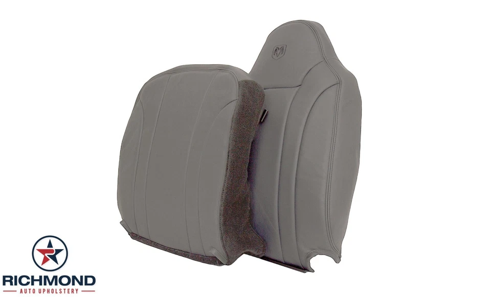 2000-2004 Dodge Dakota-Driver & Passenger Complete Leather Seat Covers Taupe Tan - Image 2 of 4