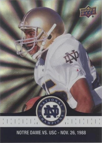 2017 Upper Deck Notre Dame 1988 Championship Rocket Ismail #83