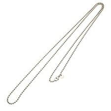 TIFFANY&Co. Ball Chain SV925 Long Necklace Silver M2606-k064