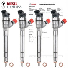 4x INJEKTOR EINSPRITZDÜSE RENAULT TRAFIC III 3 1.6 DCI 0445110569 166000804R