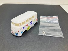 DASH MOTORSPORTS VW BUS Body in WHITE with Flowers for T-JET Aurora  NEW