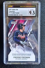 2021 Stadium Club TRIUMVIRATES #T-4 Freddie Freeman CSG 9.5 MINT PLUS