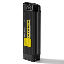 48V20Ah Folding E-Bike Lithium Battery SliverFish With 2&4 Pin Bottom Connector