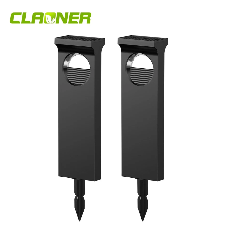 2 Stück LED Solarlampen für Außen Solarleuchten Wegeleuchten Mond Garten Deko DE - Bild 2 von 4