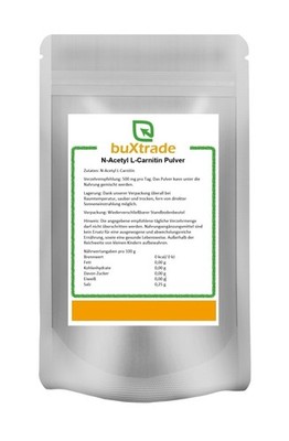 N-Acetyl L-Carnitin Pulver | Vegan | GMO-Frei | L-Carnitin | Acetyl
