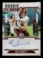 2024 Panini Contenders Optic Ben Sinnott Silver Rookie Auto Commanders TV2238