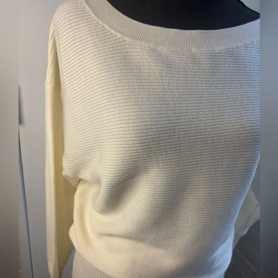 Ramy Brook NEW WITH TAGS Anna 100% Wool Off Shoulder Sweater Dress - Image 2 of 4