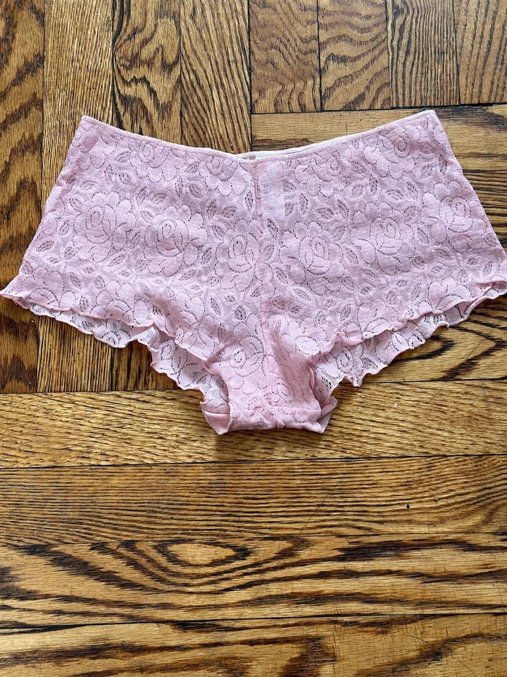 Bragas coqueta de encaje floral Maidenform de colección grandes rosa nailon elástico Foto 3 de 4