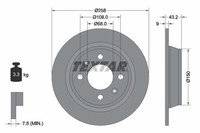 2Er-Set 2Er Set Bremsscheibe Textar 92048500 Saab 8951543 Saab 8968588