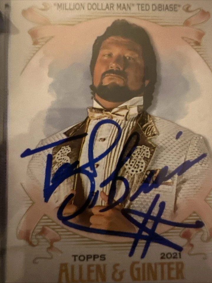 Ted Dibiase Auto 2021 Allen And Ginter #15 - Image 4 of 4
