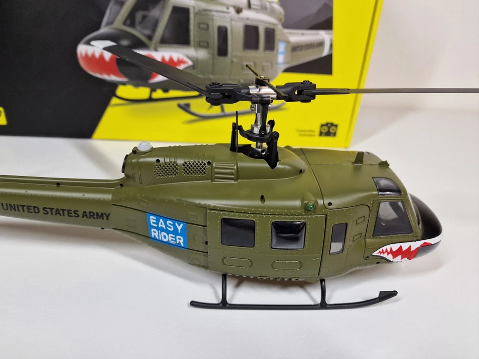 Amewi 25352 Bell UH-1 PRO Brushless CP-Helikopter 6-Kanal 6G Rc Heli Militär - Bild 4 von 4