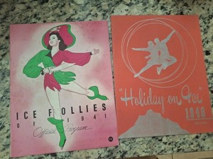 Vinatge Ice Follies Holiday Program Skating Lot 1941 1946