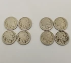 Lot Of 8 Buffalo Nickels With No Dates Philadelphia #4767