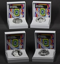 2026 Fifa World Cup Banco De Mexico $10 Silver Proof 4pc Set W/box And Coa