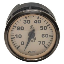 Faria Boat Tachometer Gauge TCC035A | Mercury 3 1/4 Inch Beige