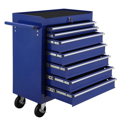 7 Drawer Rolling Tool Chest,Tool Cabinet on Wheels with Locking System,Rollin...