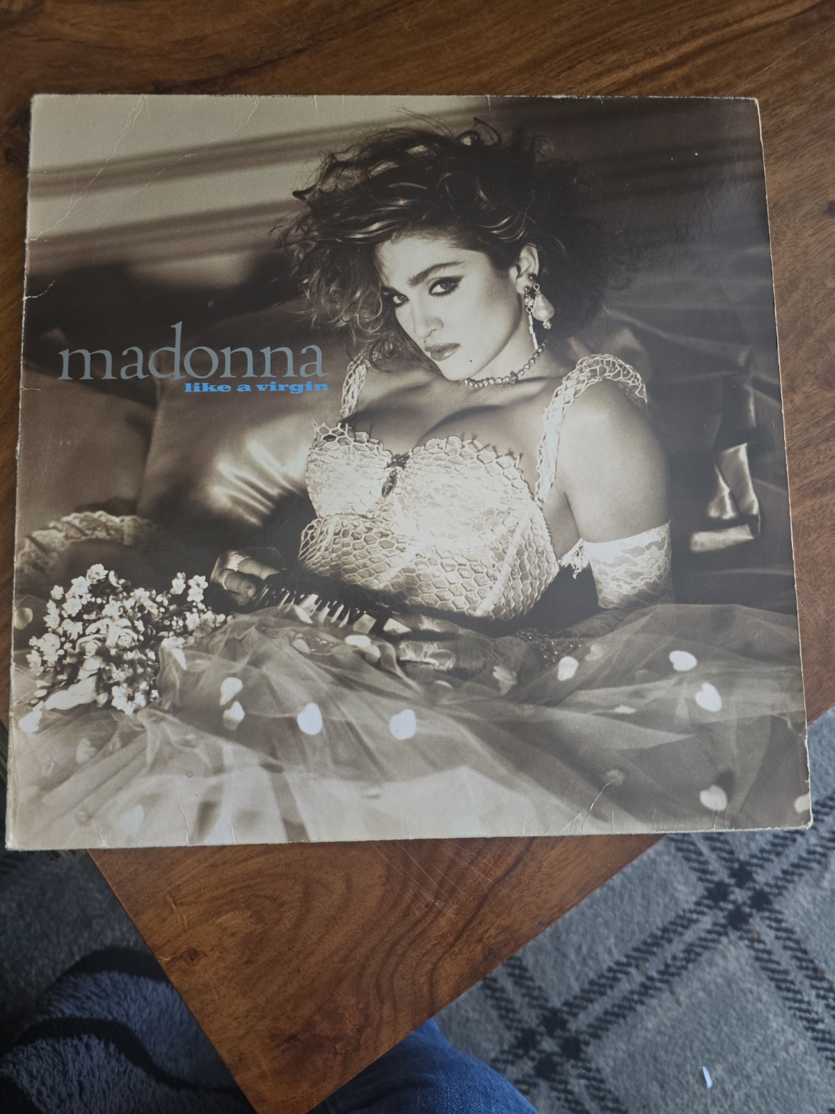 Madonna Like A Virgin + Inner 1st Press LP Material Girl Sire 925 157-1 1984