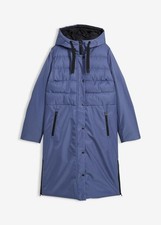 Steppmantel mit Kapuze Gr. 40 Indigo Damen Stepp-Mantel Jacke Winterjacke Neu*