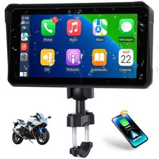 Motorcycle CarPlay  Android Auto  Bluetooth 6" HD 1440  720 Waterproof App...