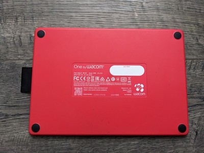 Wacom One Creative Drawing Tablet CTL472 - 6.0x3.7 No Pen or Cable - Red