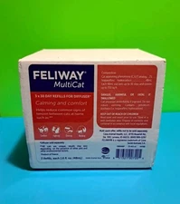 3 Pack Refills (48ml) FELIWAY MultiCat Happy Cats Calming & Comfort