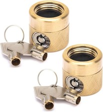 The FaucetLock  Heavy Duty Brass Construction  Prevents Water Theft  Secur...
