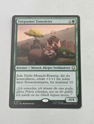 Magic the Gathering Einzelkarte Sorgsamer Zoowärter bespielt