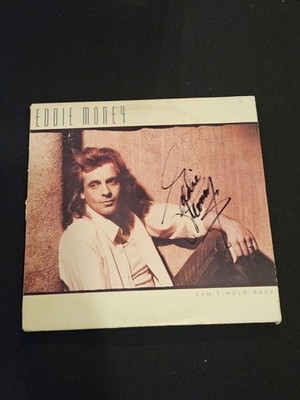 Eddie Money Can t Hold Back LP Vinyl 1986 Columbia SIGNED Take Me Home Tonight