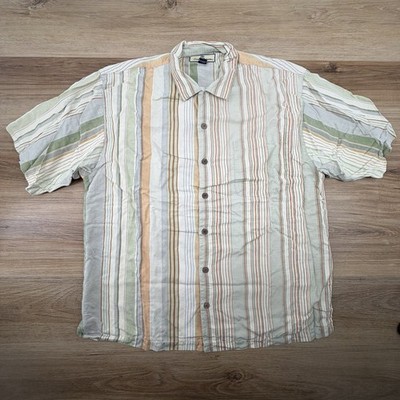 Tommy Bahama Hawaiian Shirt Large Casual Pocket Beach Camp Aloha Men