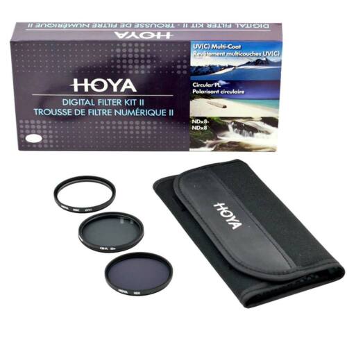 Hoya 49mm Digital Filter Kit: UV(C) + CPL + NDx8 + Pouch - Afbeelding 1 van 4