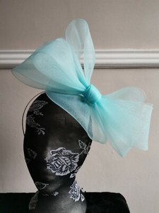 baby blue wedding hat