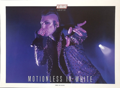 MOTIONLESS IN WHITE A4 Magazine Poster KERRANG  ets #