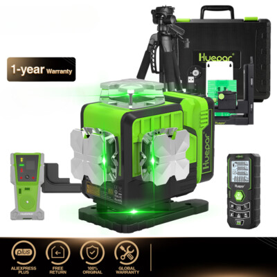 16Line Laser Level Receiver Tripod Self-level Bluetooth Remote Control&Hard Case