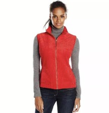 NWT Woolrich Corduroy Kinsdale Ribbed Red Vest Women  s Sz Medium 100 Cotton NEW