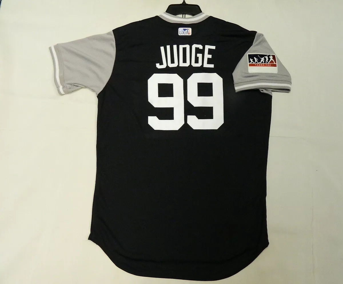 Authentic Aaron Judge Yankees Players Weekend Nickname LL World Series  Jersey 48