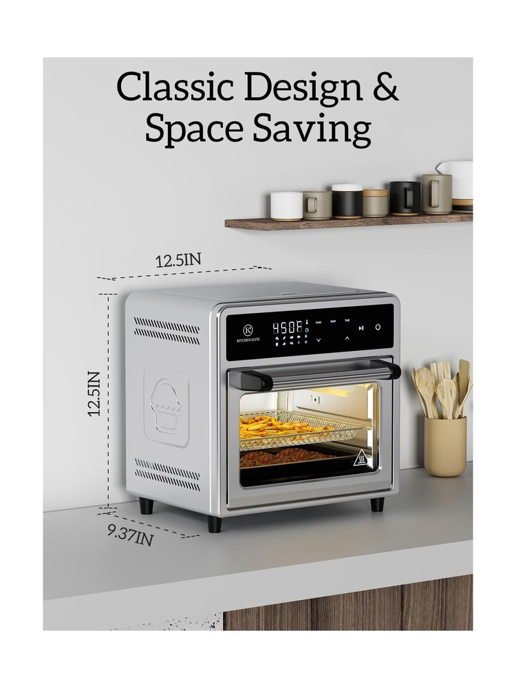 10-in-1 Air Fryer Toaster Oven Combo with 12.6QT Capacity and 9 Touch Controls 10-in-1 Air Fryer Toaster Oven Combo with 12.6QT Capacity and 9 Touch Controls