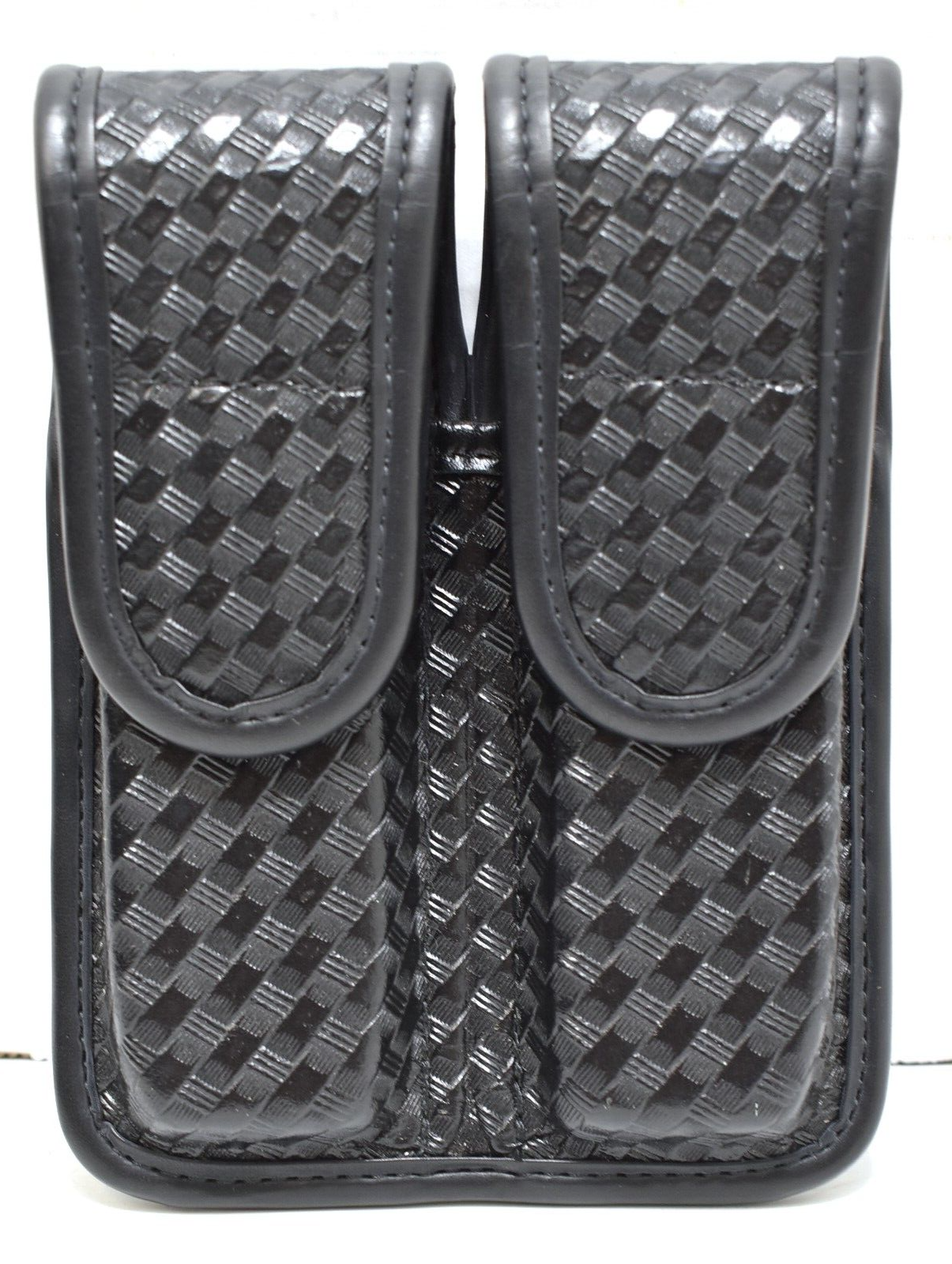 Bianchi  Double Mag Pouch 1911 Carbon Basket weave Magazine-image