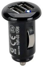 HR Auto 2 USB Adapter Ladegerät 2,1A Zigarettenanzünder 12 - 18 Volt automatisch
