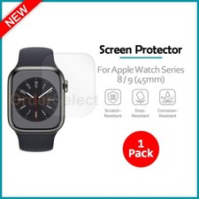 LCD Ultra Clear HD Screen Protector for Apple Watch iWatch Series 8 / 9 45mm