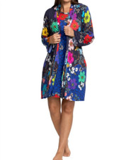 Johnny Was Archimal Sleep Robe Floral Multi Blue S;NWT