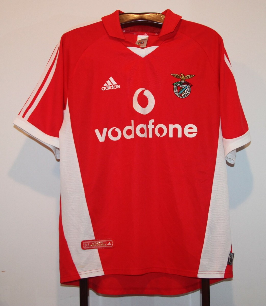 ADIDAS 2001-02 NUNO GOMES BENFICA FC HOME FOOTBALL SHIRT