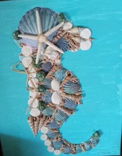 handmade crafts sea shelled sea horse