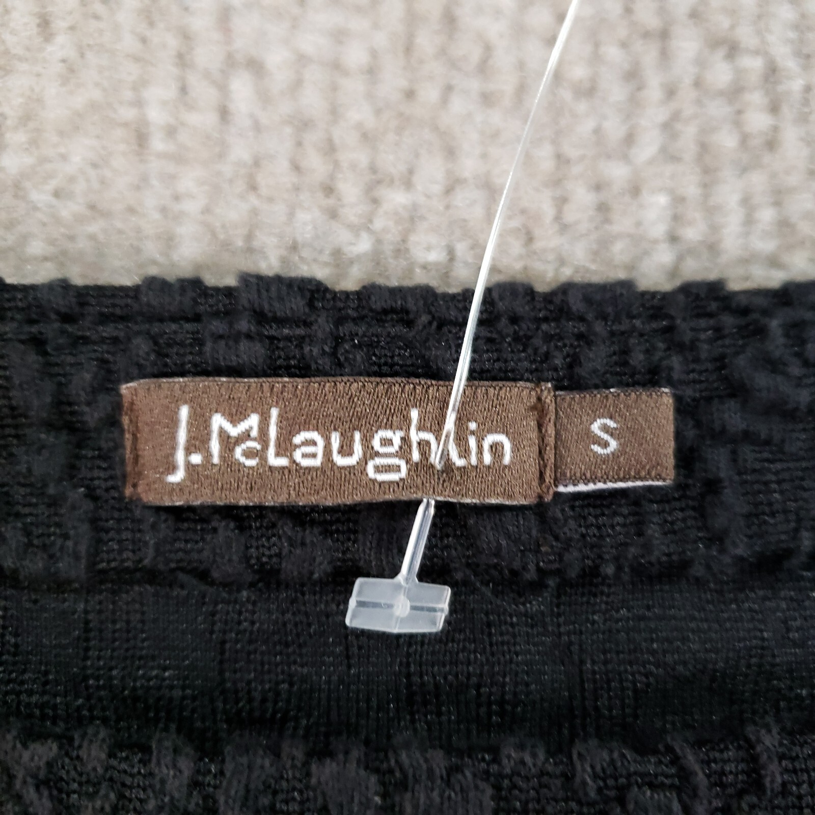 J McLaughlin Dress Womens Small Black Textured Sh… - image 7