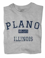 Plano Illinois IL T-Shirt EST