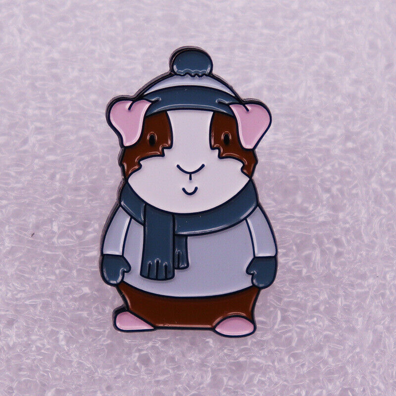 Cute Surprise price Cartoon Animal Guinea Pig Badge Pin Brooch Enamel Limited Special Price Metal