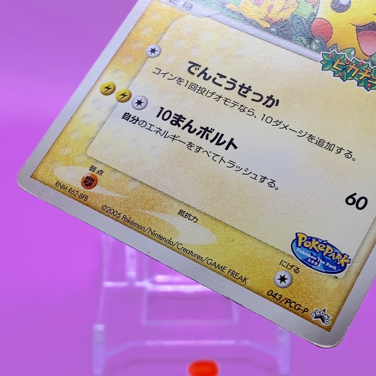 PokéPark's Pikachu TCG Promo Pokemon Card Game Japanese Nintendo